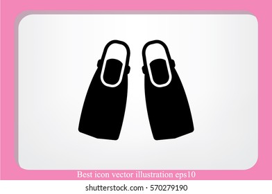 Flippers icon vector illustration eps10