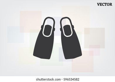 Flippers icon vector illustration eps10