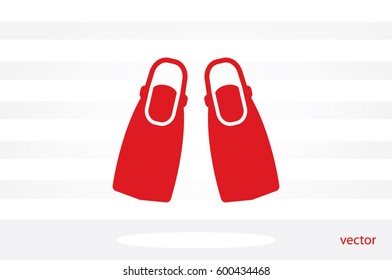 Flippers icon vector illustration eps10