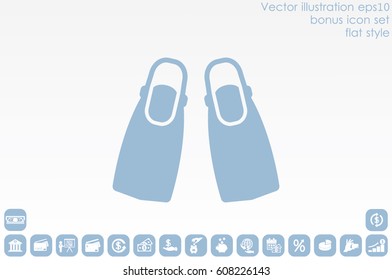Flippers icon vector illustration eps10