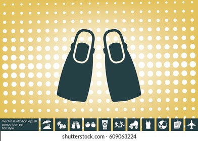 Flippers icon vector illustration eps10