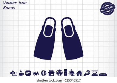 Flippers icon vector illustration eps10