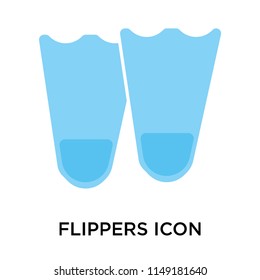 Flippers icon vector isolated on white background for your web and mobile app design, Flippers logo concept