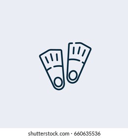 Flippers icon,Beach icon