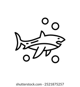 Flippers Outline Icon, Vector illustration