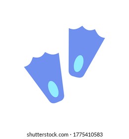Flippers, sport icon. Simple color vector elements of vacation icons for ui and ux, website or mobile application