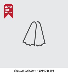 Flippers sport icon. Vector EPS 10