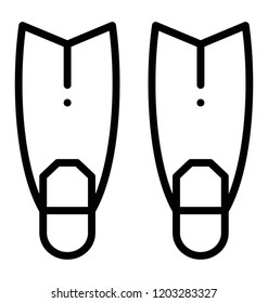 Flippers or swimming fins to ease in swimming 