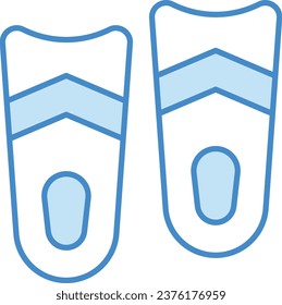 flippers vector design icon for download.eps