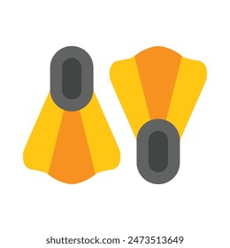 Flippers Vector Flat Icon design