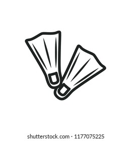 flippers vector icon