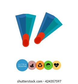 Flippers Vector Icon