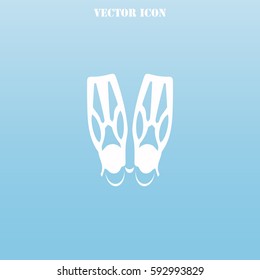 Flippers vector  icon.