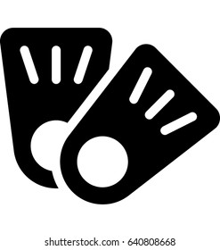 Flippers Vector Icon