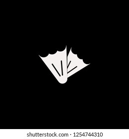 flippers vector icon. flat flippers design. flippers illustration for graphic 