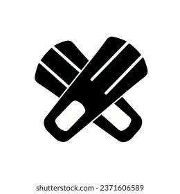 Flippers vector icon style vector illustration isolated on white background.