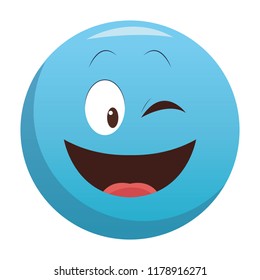 Flirt eye chat emoticon