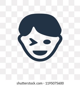 Flirt vector icon isolated on transparent background, Flirt transparency concept can be used web and mobile