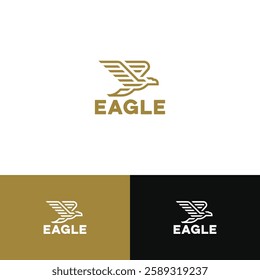 Fliying eagle logo design template