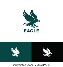 Fliying eagle logo design template