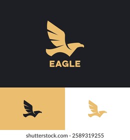 Fliying eagle logo design template