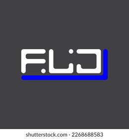 Logo de la carta FLJ diseño creativo con gráfico vectorial, logotipo FLJ simple y moderno.