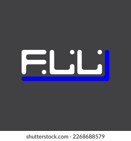 FLL letter logo creative design with vector graphic, FLL simple and modern logo.