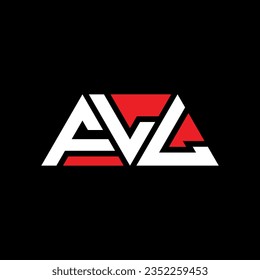 FLL triangle letter logo design with triangle shape. FLL triangle logo design monogram. FLL triangle vector logo template with red color. FLL triangular logo Simple, Elegant, and Luxurious design.