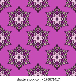Floarl abstract seamless vector design for wallpaper