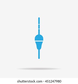 Float bobber icon. Vector concept illustration for design.