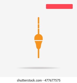 Float bobber icon. Vector concept illustration for design.