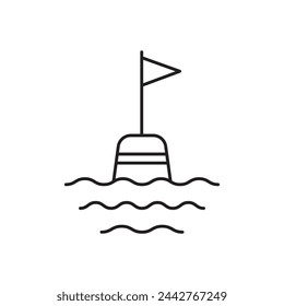 Float Buoy icon, template for graphic and web design. vector illustration