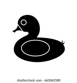 float in duck shape icon