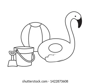float flemish with ball and bucket