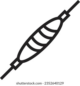 Float Food Hook Outline Icon
