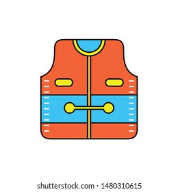 Float icon. Flat design vector.