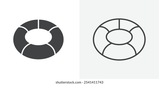 Schwimmersymbol flach und einfaches Set-Design