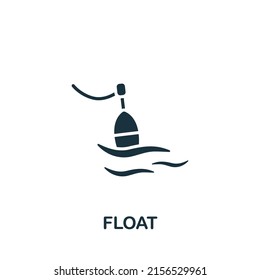 Float icon. Monochrome simple Fishing icon for templates, web design and infographics