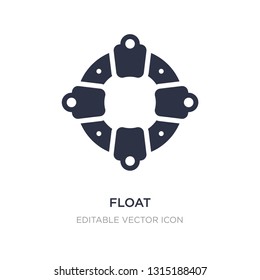 float icon on white background. Simple element illustration from Security concept. float icon symbol design.