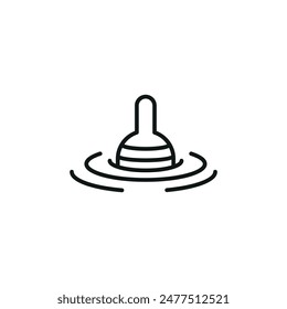 Icono de flotador. Icono de flotador simple para redes sociales, App y Diseño web. Ilustración vectorial.