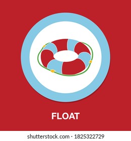 float icon - simple, vector, icon for website design, mobile app, ui. Vector Illustration