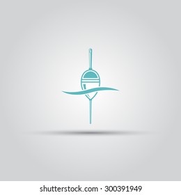 Float isolated vector icon