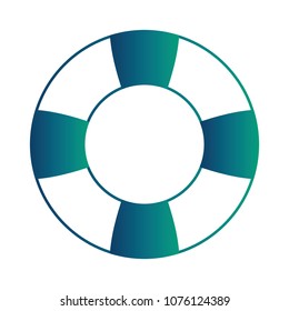 float lifeguard isolated icon