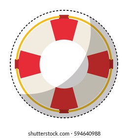 float lifeguard isolated icon
