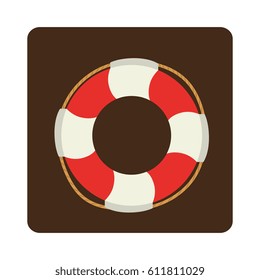 float lifeguard isolated icon