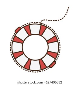 float lifeguard isolated icon