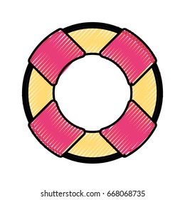 float lifeguard isolated icon