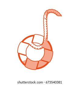 float lifeguard isolated icon