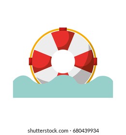 float lifeguard isolated icon