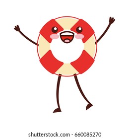 float lifeguard kawaii character